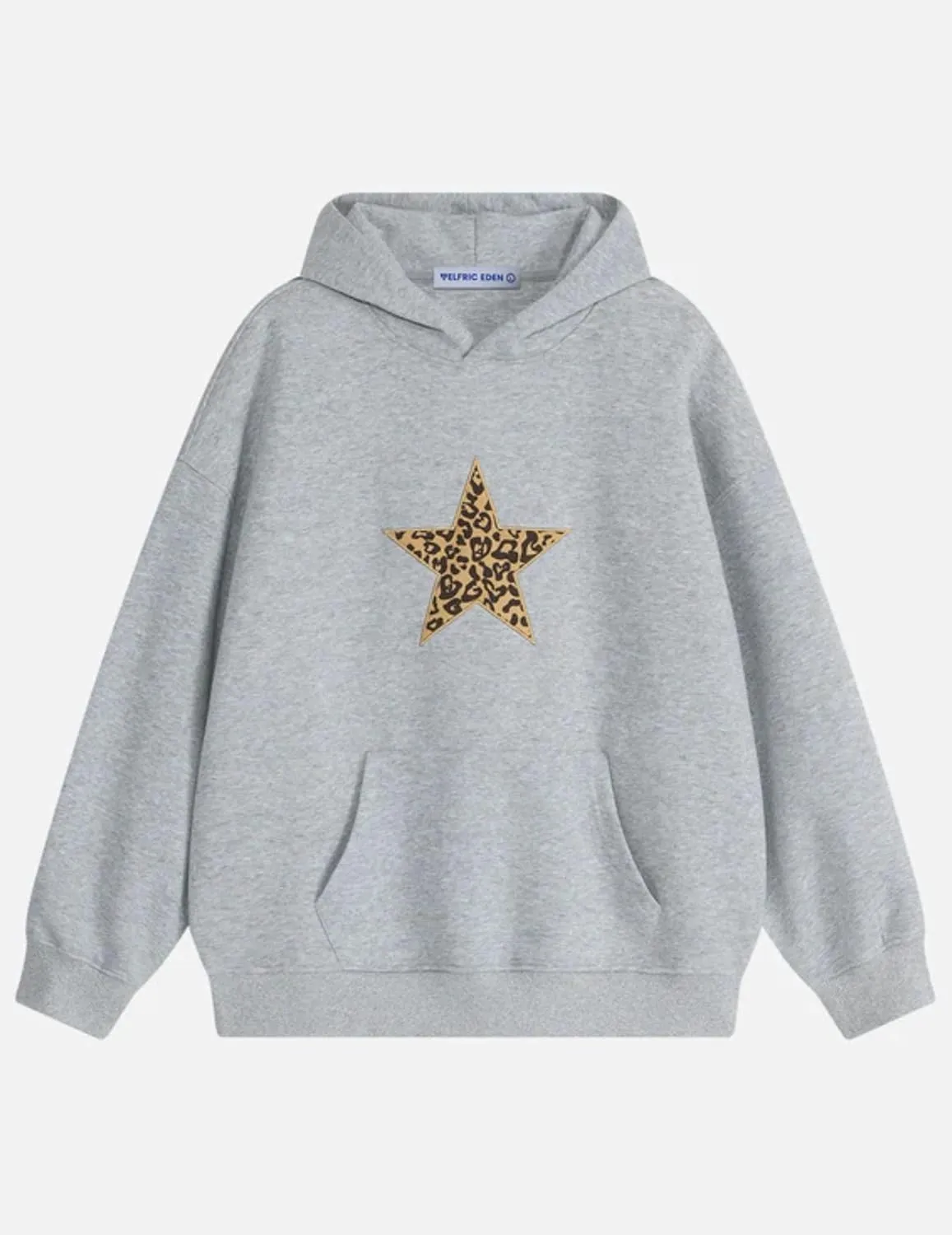 Aelfric Eden Hoodies Leopard Print Star Hoodie Graphic Hooded Pullover Sweatshirt Streetwear 2025 Trendy Tops Outfits