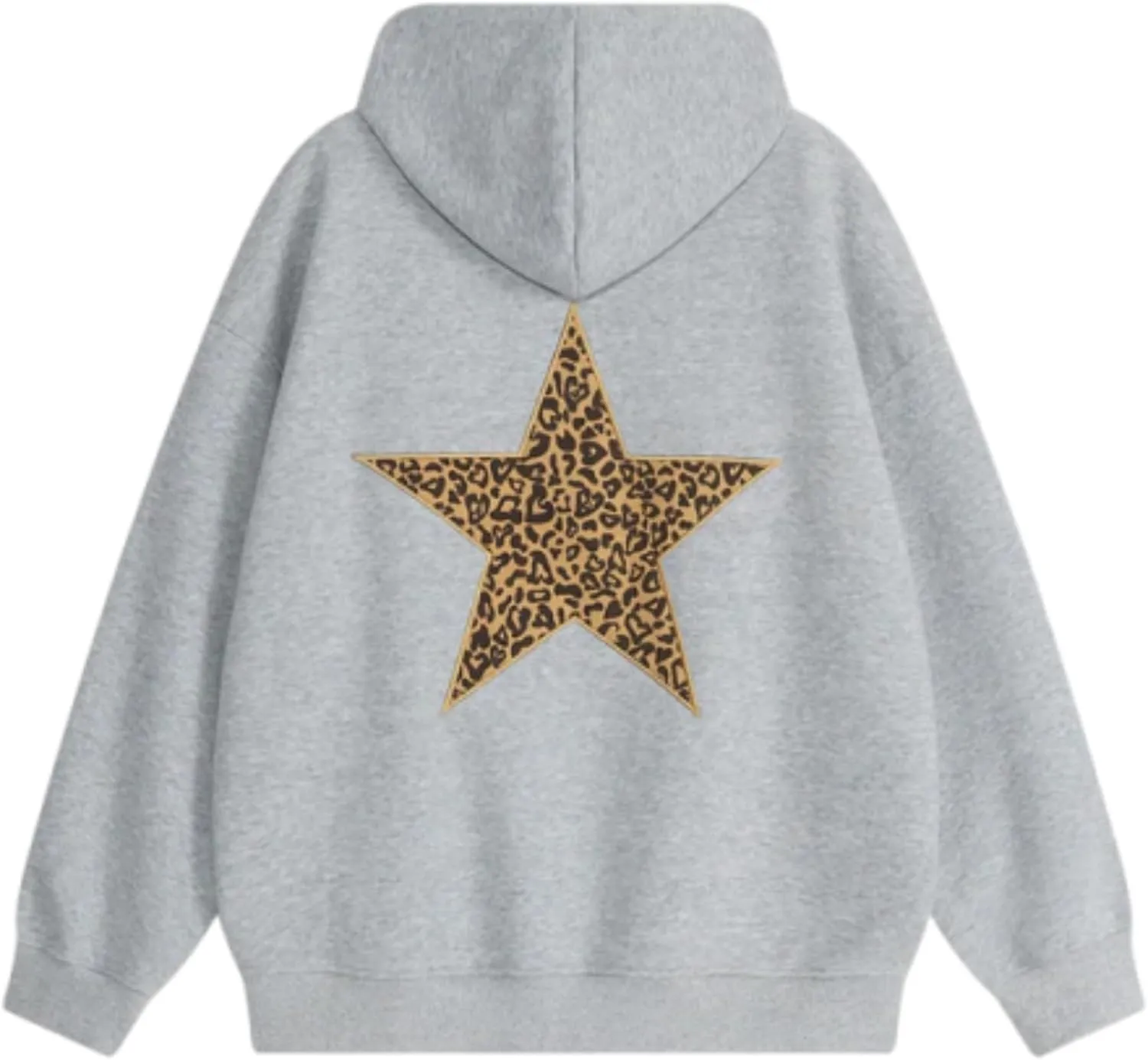 Aelfric Eden Hoodies Leopard Print Star Hoodie Graphic Hooded Pullover Sweatshirt Streetwear 2025 Trendy Tops Outfits