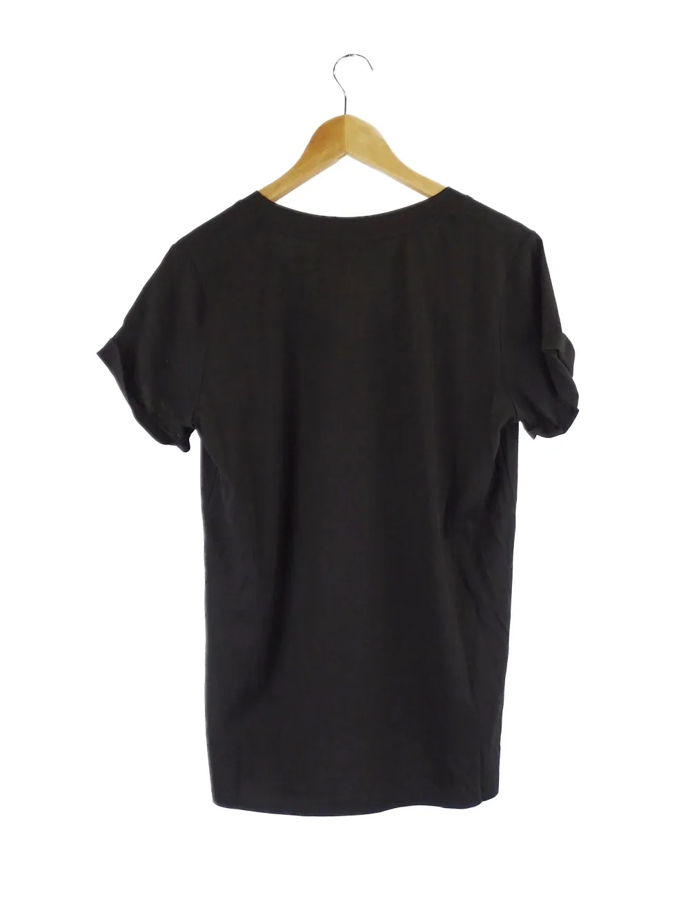 Alexandra Black V Neck T Shirt XS