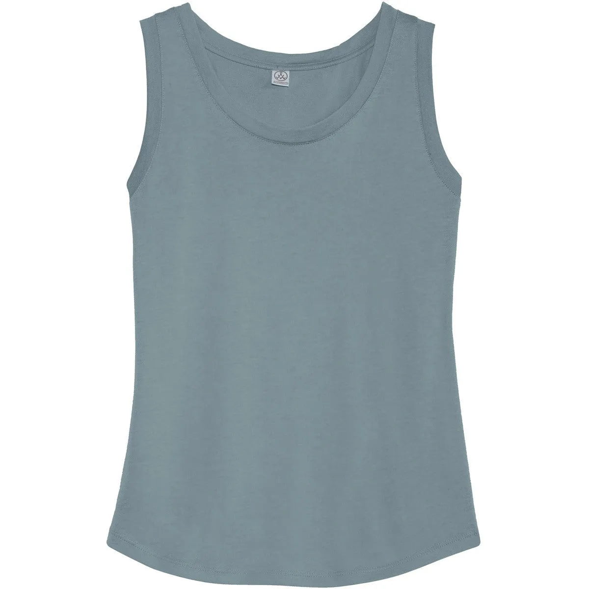 Alternative Apparel Women's Blue Fog Muscle Cotton Modal Tank Top3