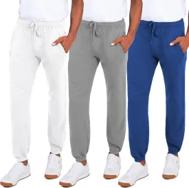 Andrew Scott Men's Fleece Joggers Pants | Multi Pack | Athletic Loose-fit Sweatpants for Workout, Running, Training