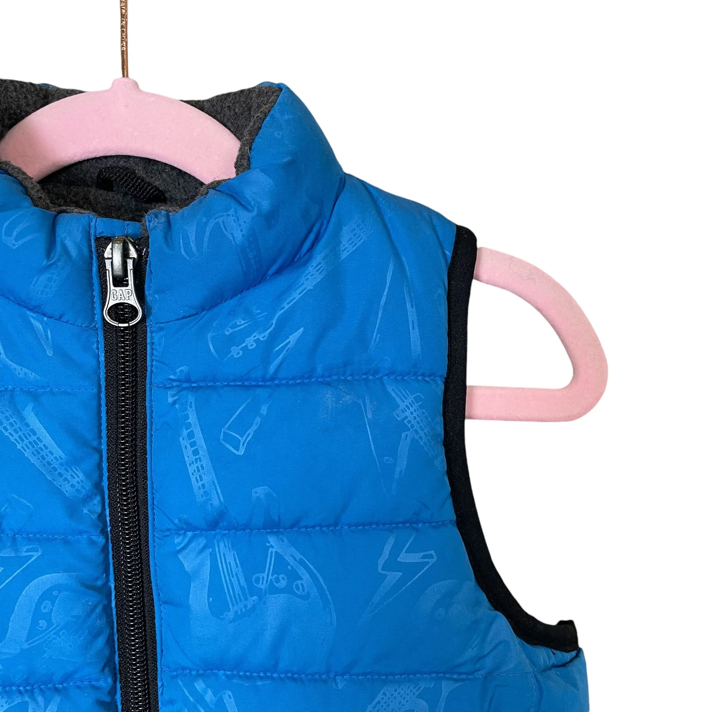 Baby Gap | Boy's Blue Zip Front Puffer Vest | Size: 12-18M