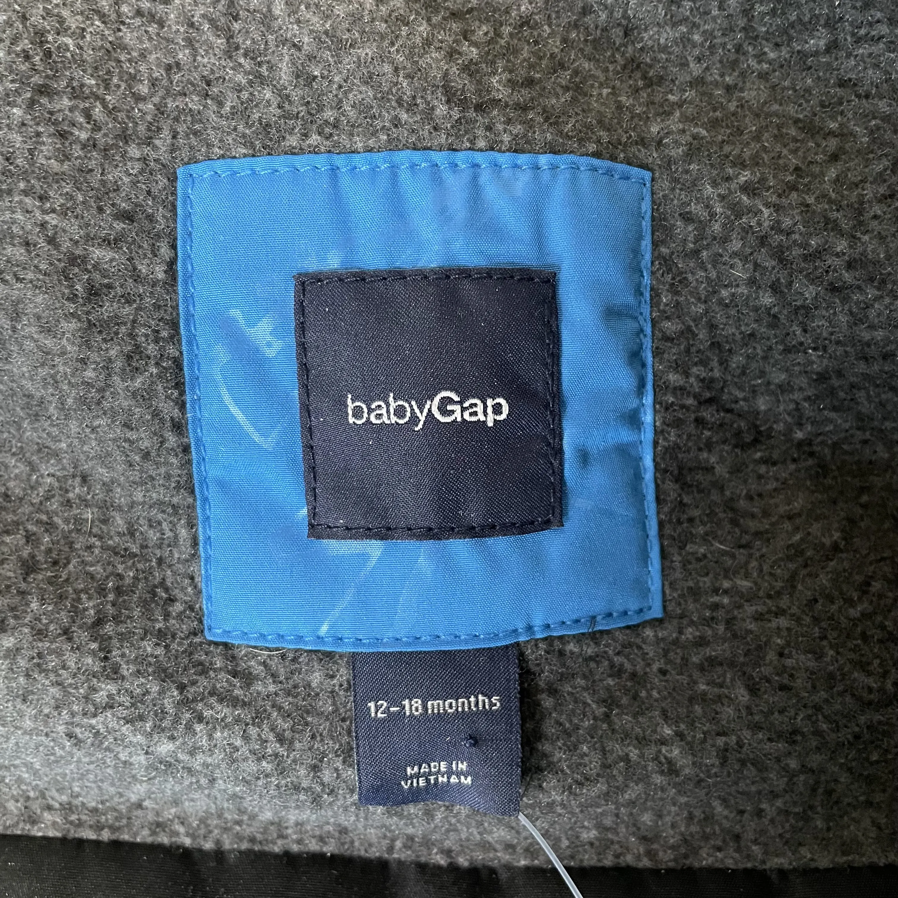 Baby Gap | Boy's Blue Zip Front Puffer Vest | Size: 12-18M