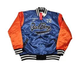 BADBOY NOTORIOUS BOOGIE HIPHOP RAPPER STYLE BOMBER JACKT IN NAVY ORANGE