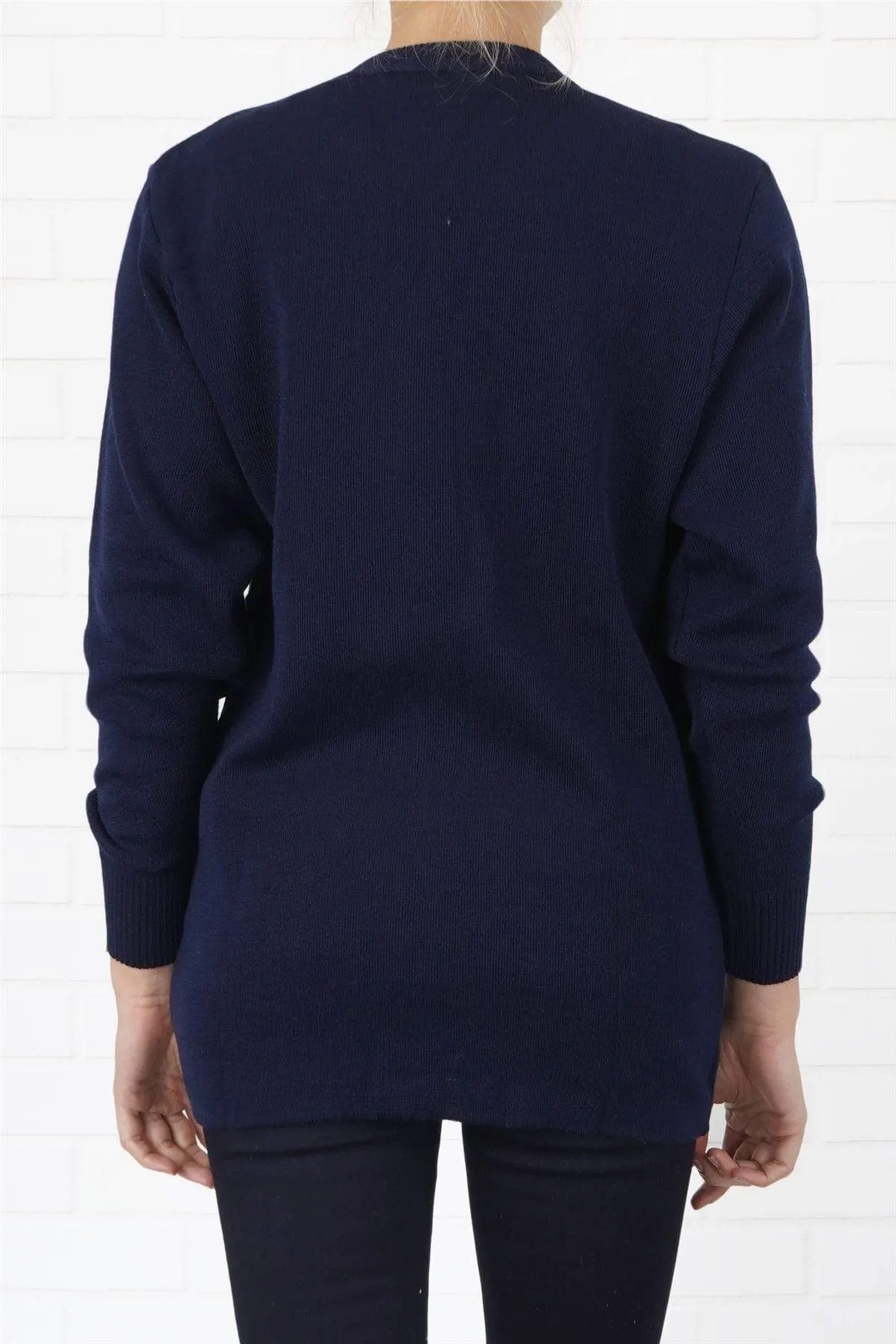 Balmoral Women Wool Blend Knit Pockets Cardigan