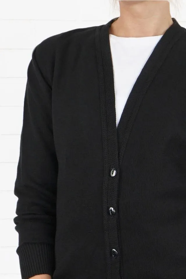 Balmoral Women Wool Blend Knit Pockets Cardigan