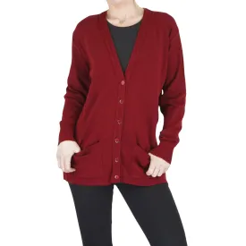Balmoral Women Wool Blend Knit Pockets Cardigan