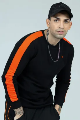 Black Cut & Sew Sweatshirt - S24 - MSW088R