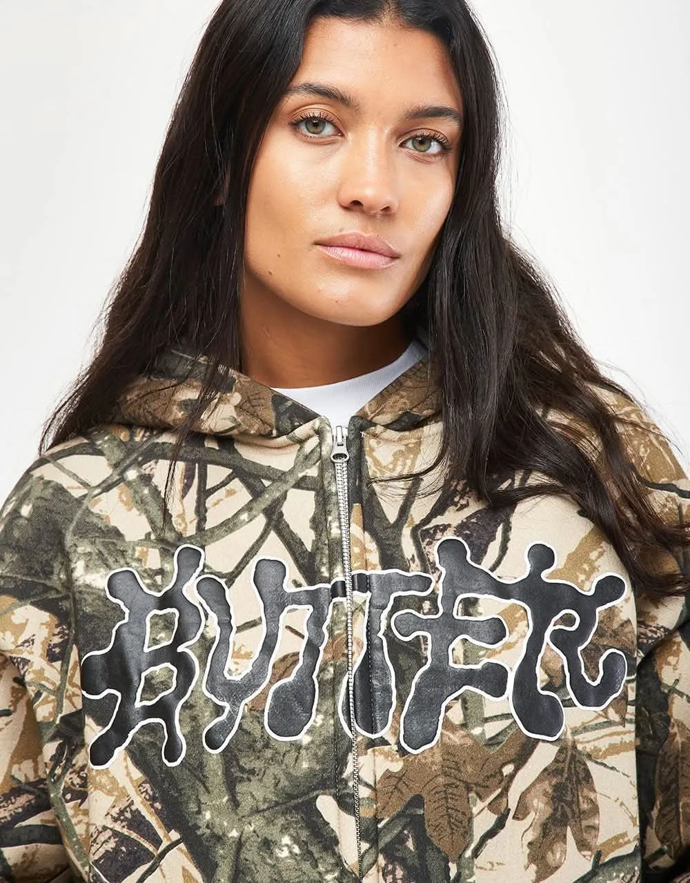 Butter Goods Ink Zip-Thru Hoodie - Camo