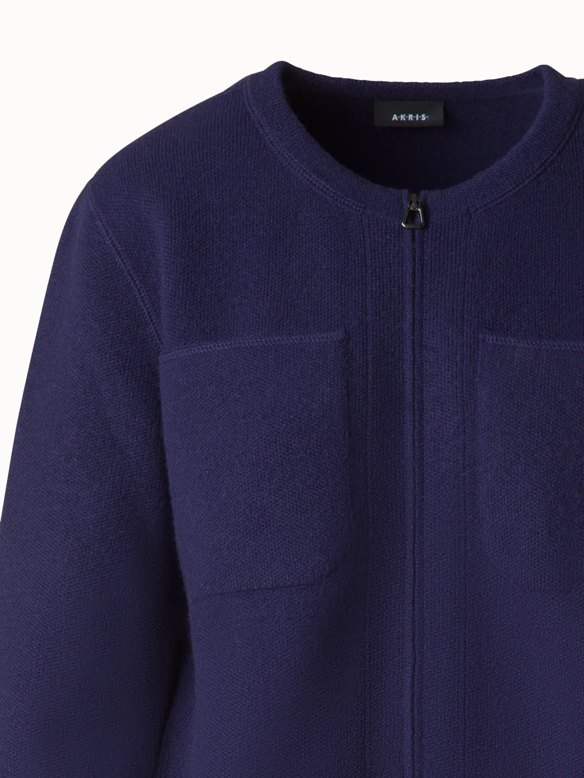 Cashmere Piqué Cardigan