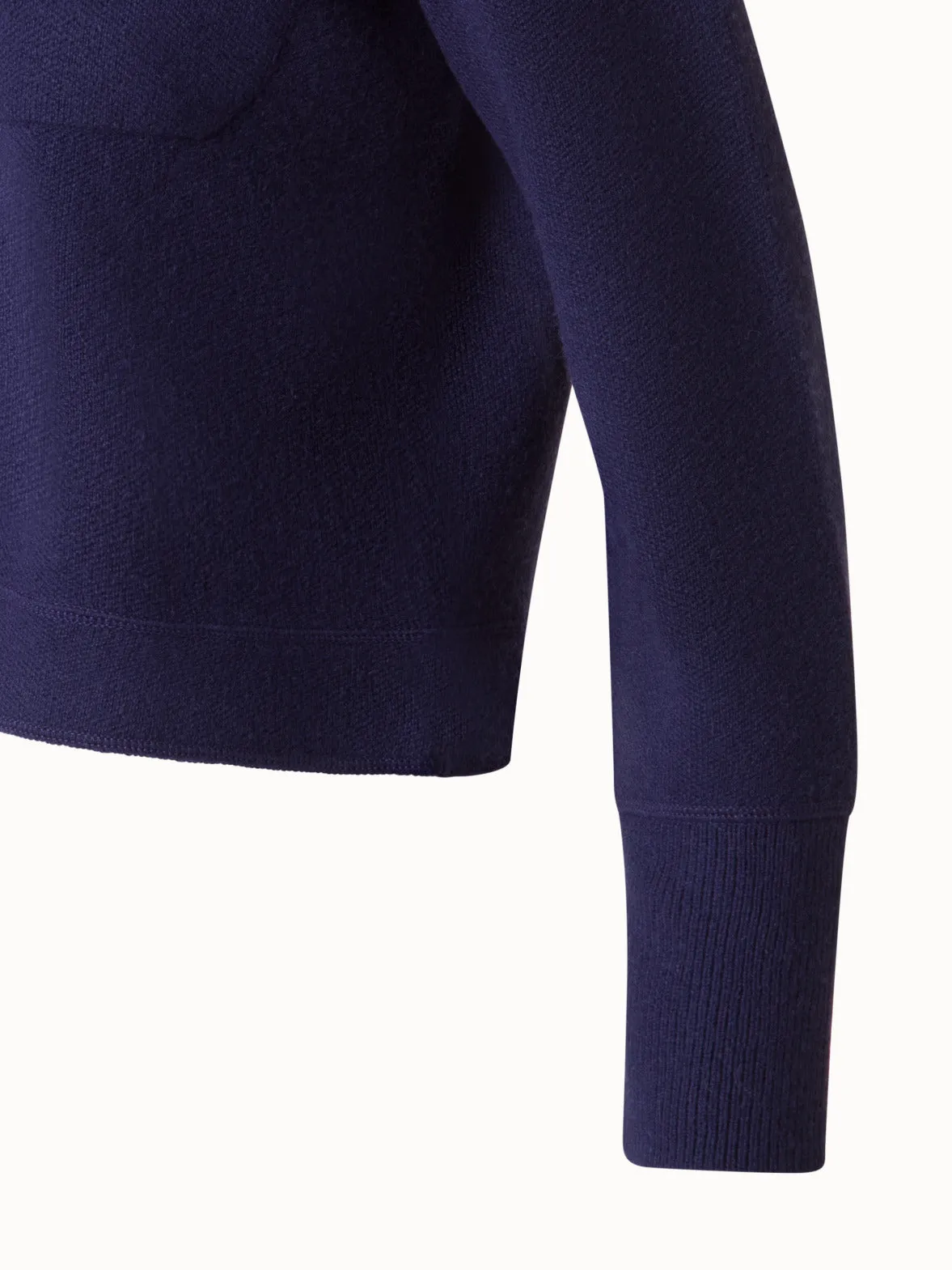 Cashmere Piqué Cardigan