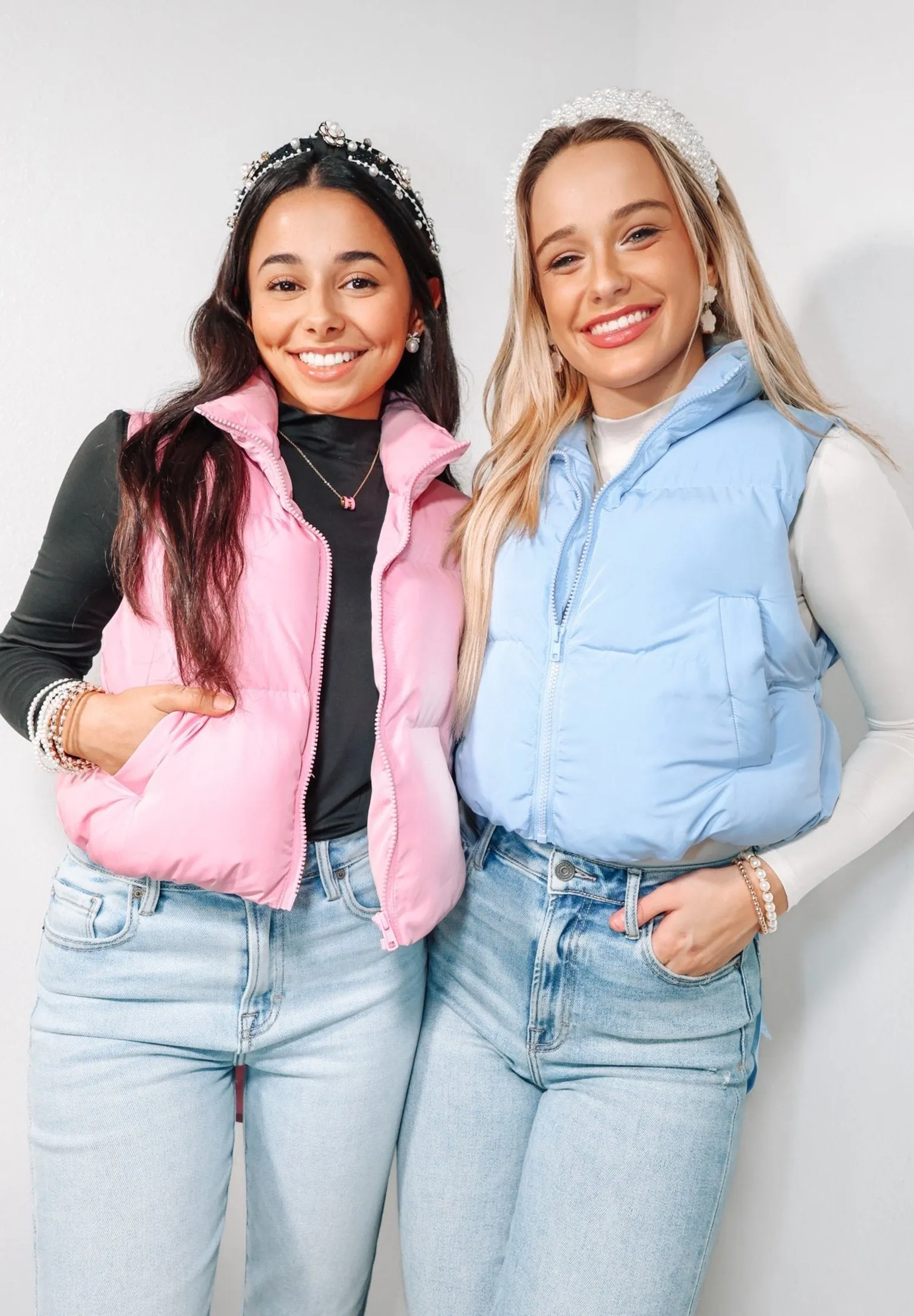 Cotton Candy Bow Puffer Vest