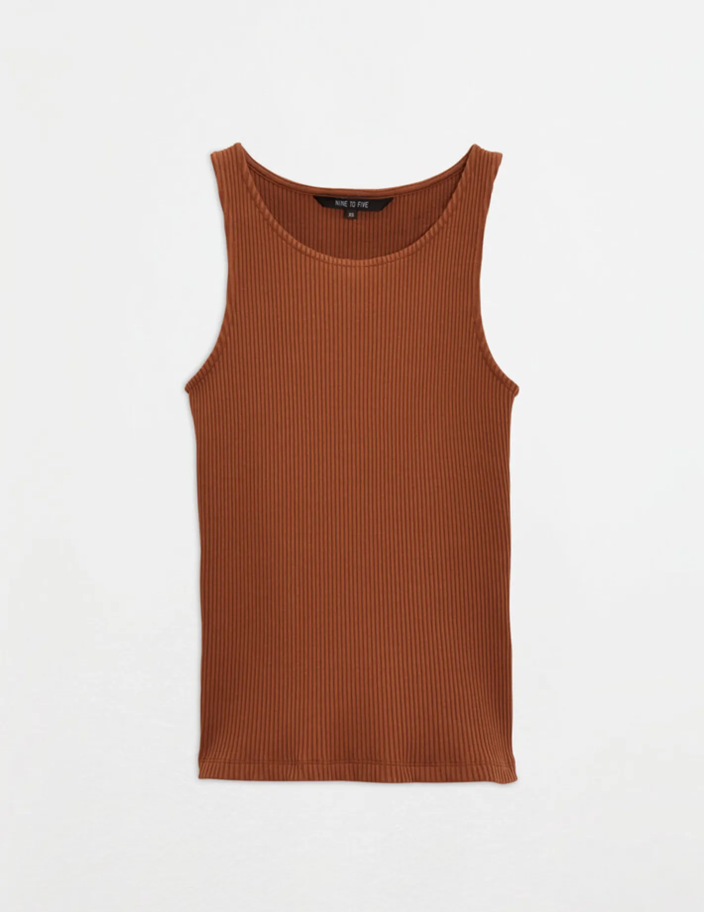 cotton tank top - ammer - chocolate