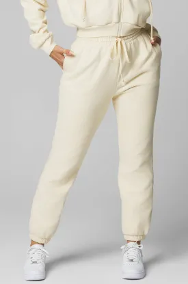Cream Heavy Cotton Sweatpant