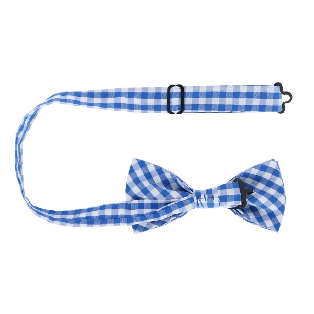CTM® Men's Cotton Checkered Bow Tie and Handkerchief Set