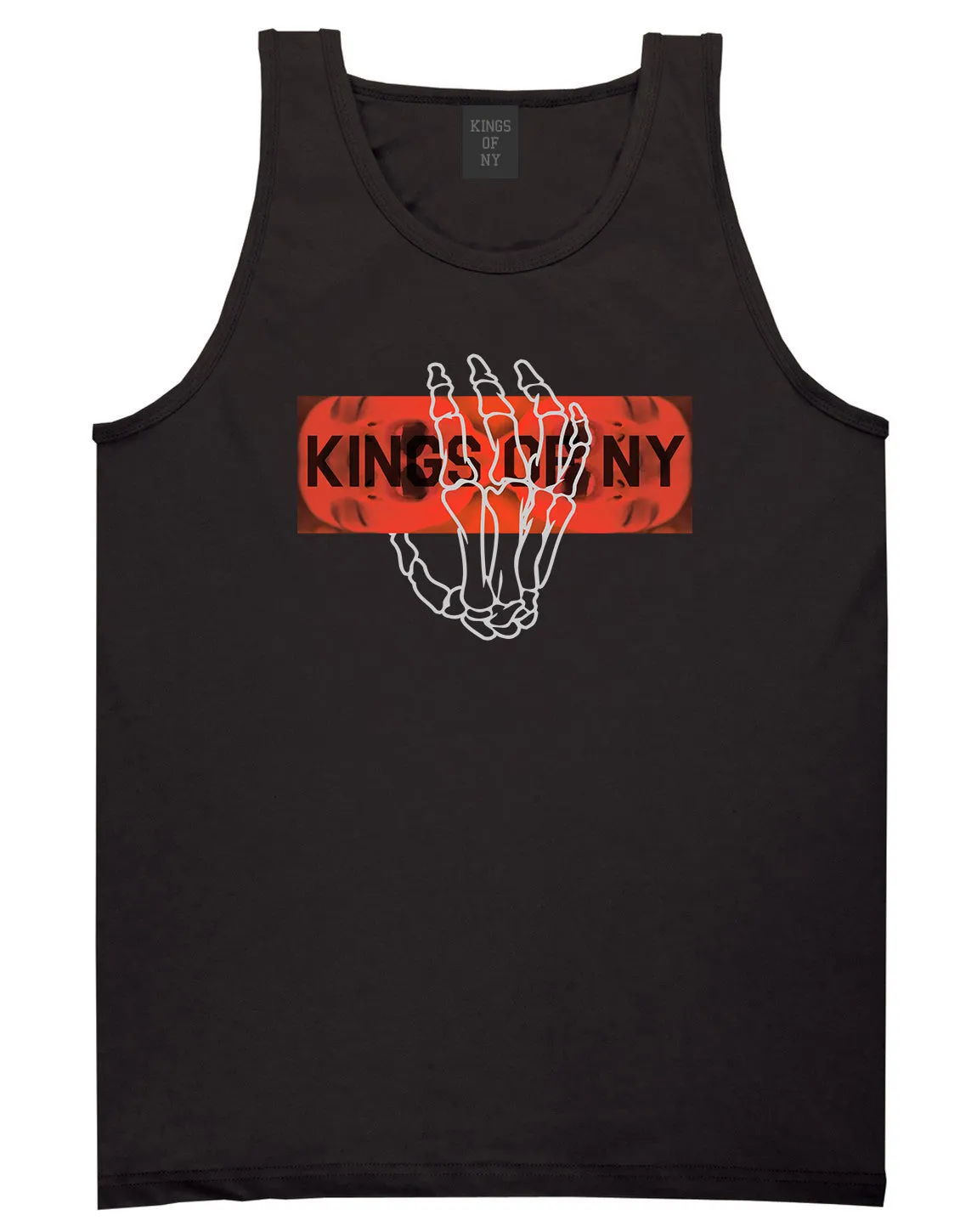 Dead Inside Skeleton Hand Mens Tank Top Shirt