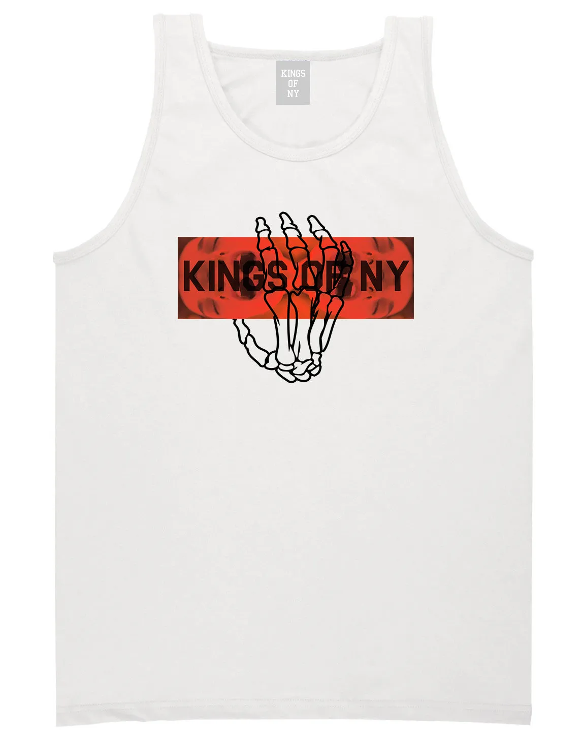 Dead Inside Skeleton Hand Mens Tank Top Shirt