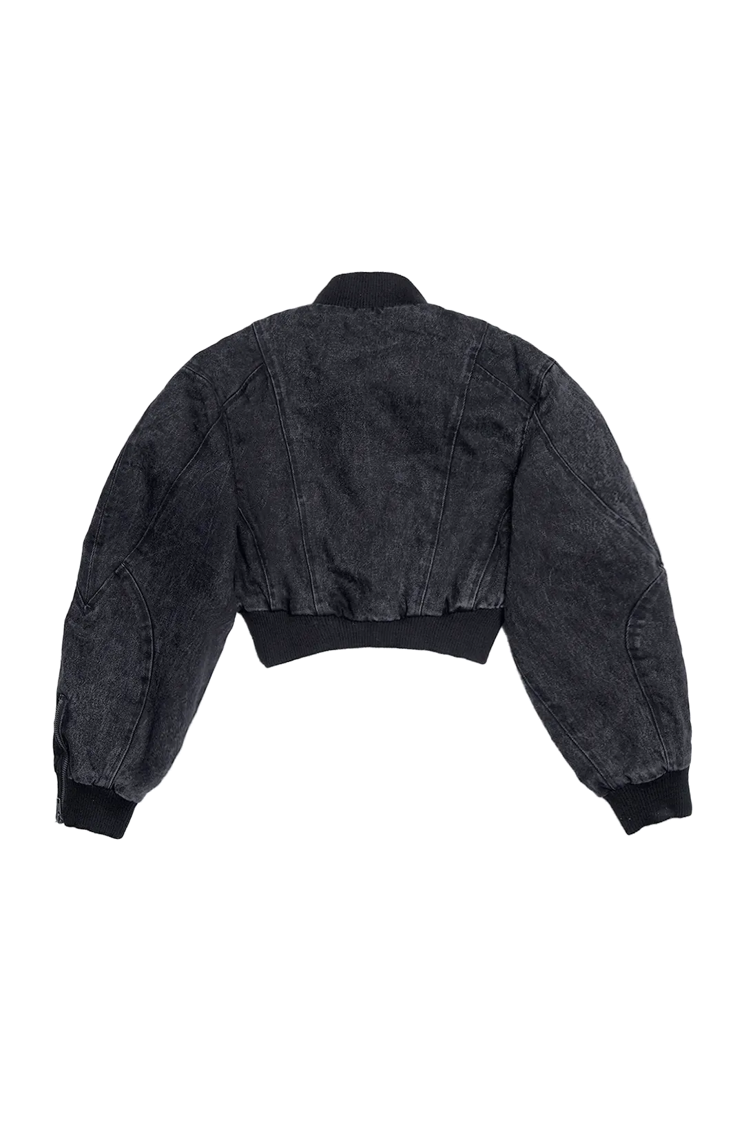 Denim Acid Wash Crop Jacket