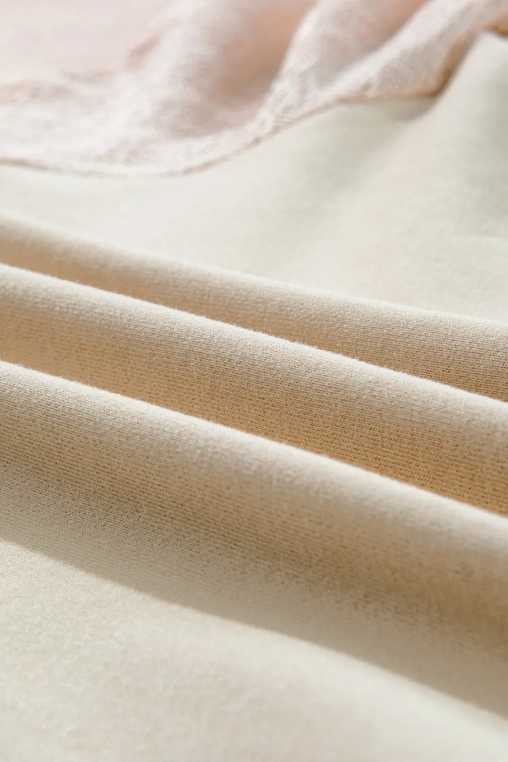 Eyelet Knit Raglan Sleeve Pullover Top