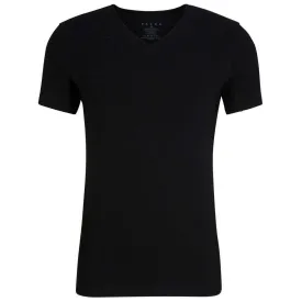 Falke Daily Climate Control V-Neck T-Shirt - Black