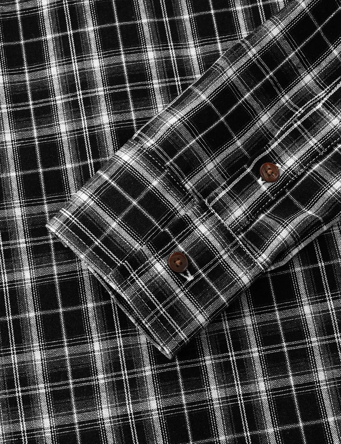 JOGAL Long Sleeve Shirts for Men Plaid Button Down Shirt Mens Casual Cotton Button Up Pocket Shirt