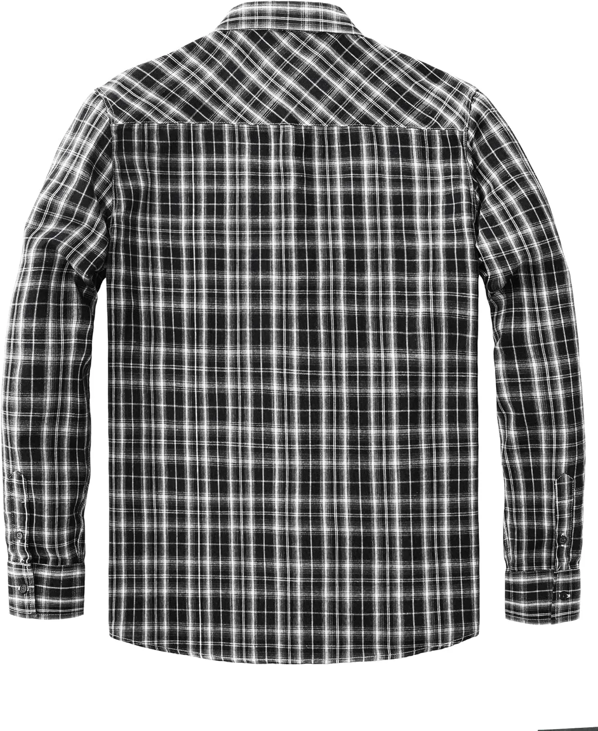 JOGAL Long Sleeve Shirts for Men Plaid Button Down Shirt Mens Casual Cotton Button Up Pocket Shirt