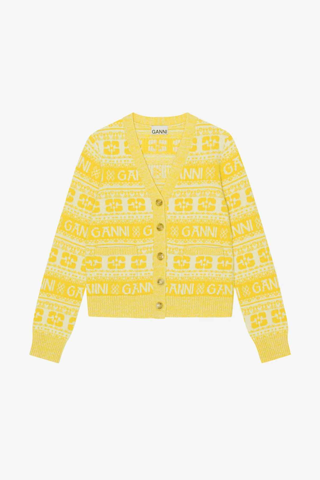 Logo Wool Mix Cardigan