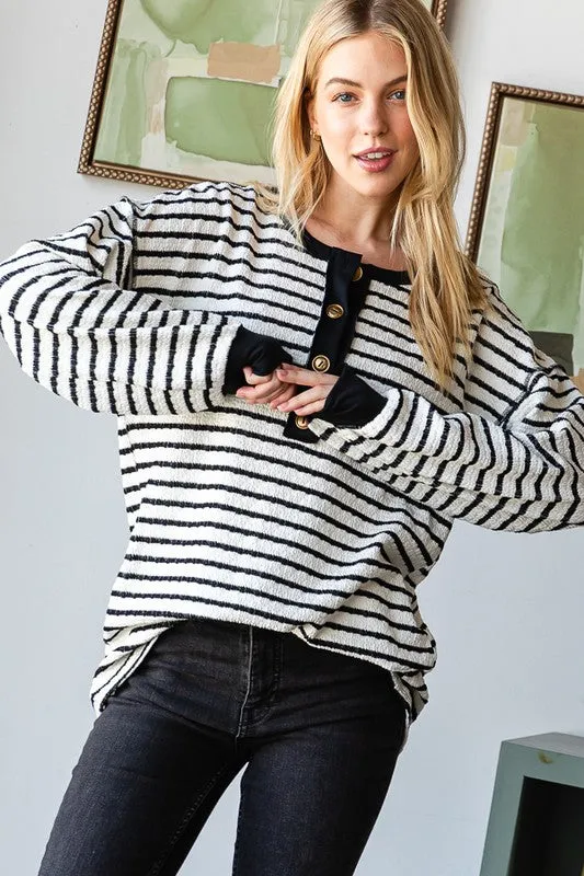 Long Sleeve Striped Top