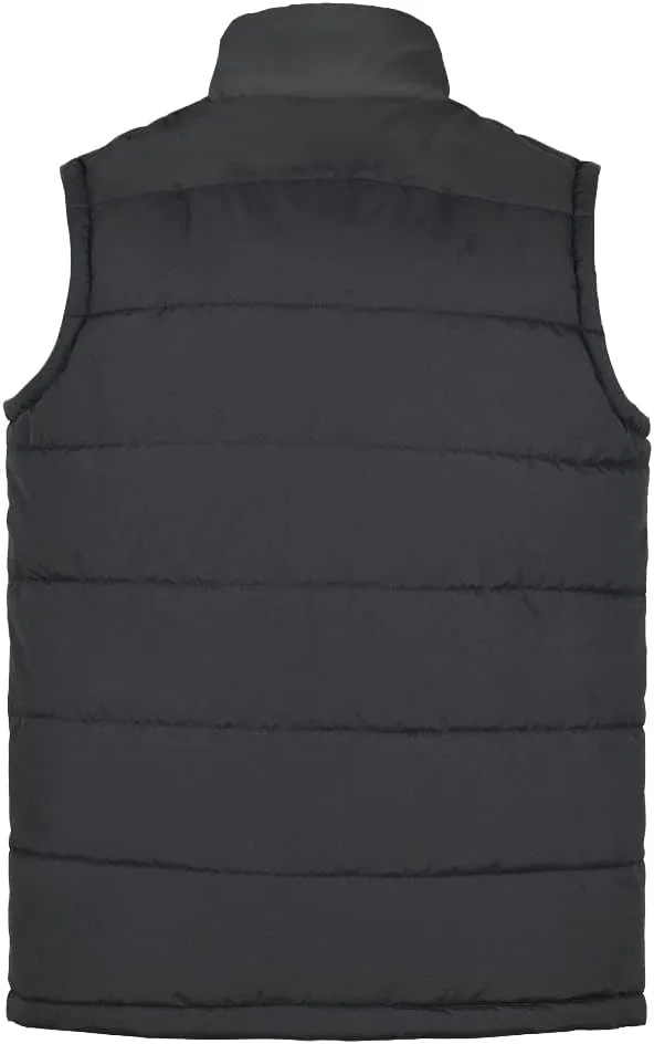 MADHERO Men's Puffer Vest Stand Collar Quilted Sleeveless Jacket Outerwear