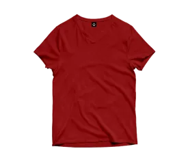 Maroon V-Neck T-Shirt