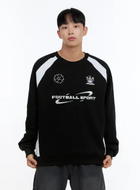 Men's Graphic Raglan Sweatshirt IS413