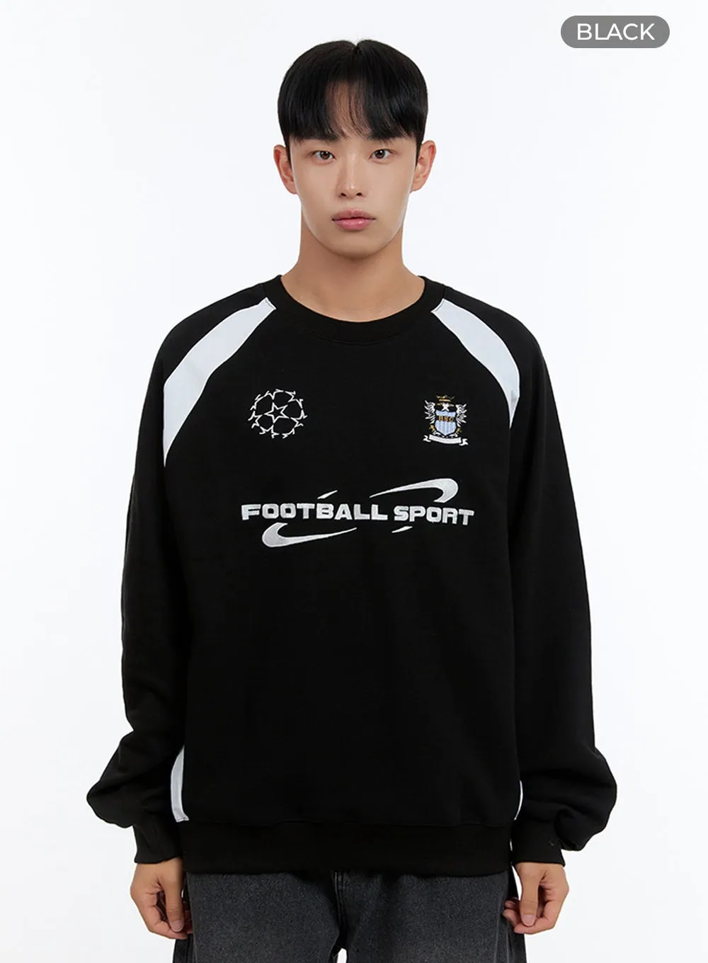Men's Graphic Raglan Sweatshirt IS413