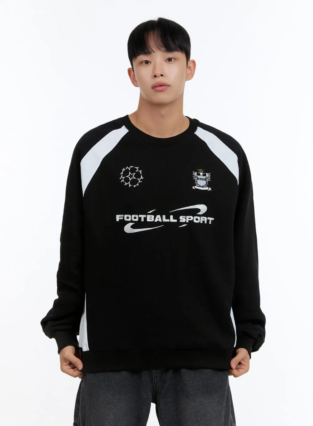 Men's Graphic Raglan Sweatshirt IS413