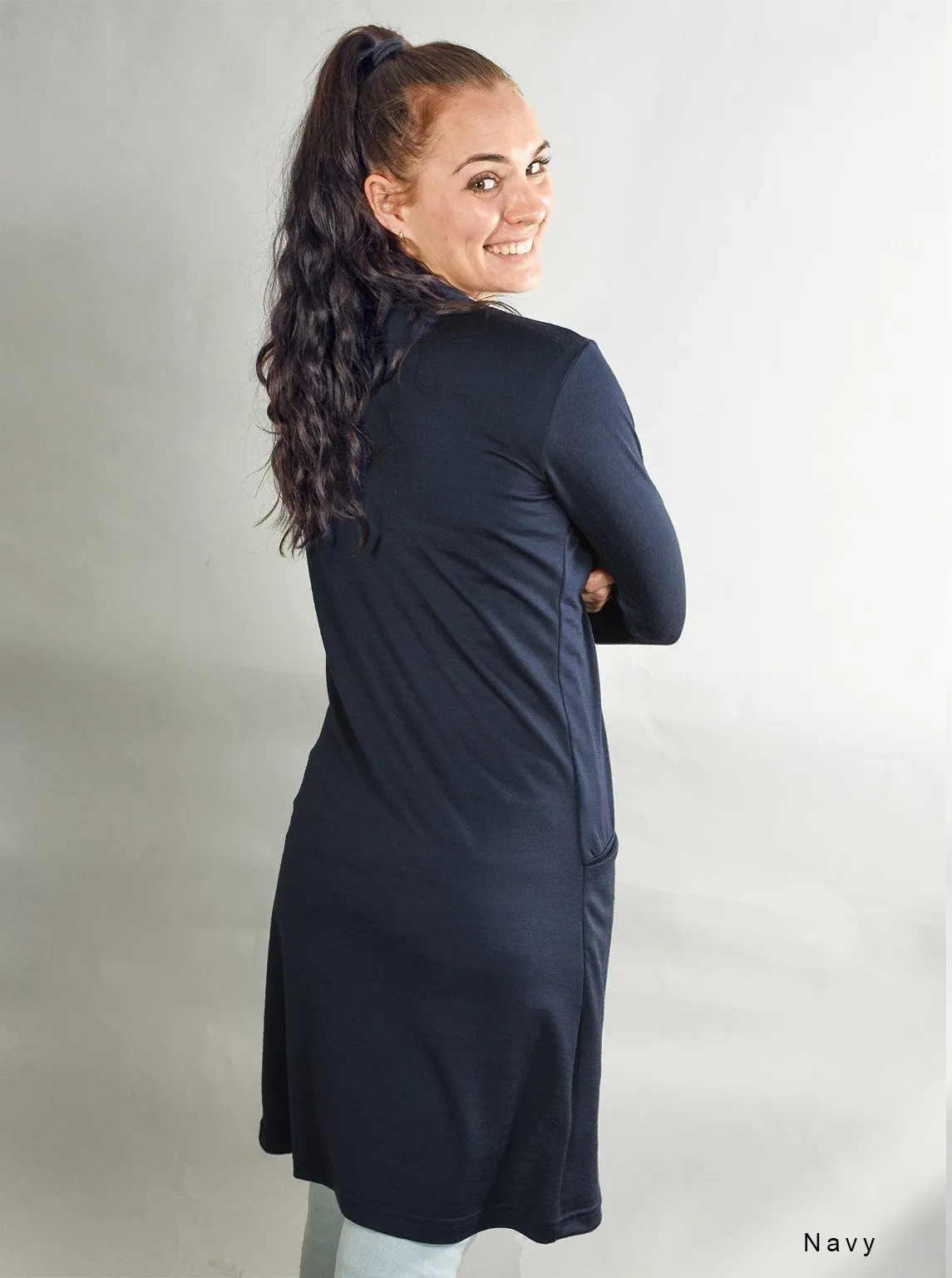 Merino Longline Pocket Cardigan