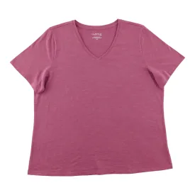 mySTYLE Women's Plus V-Neck T-Shirt