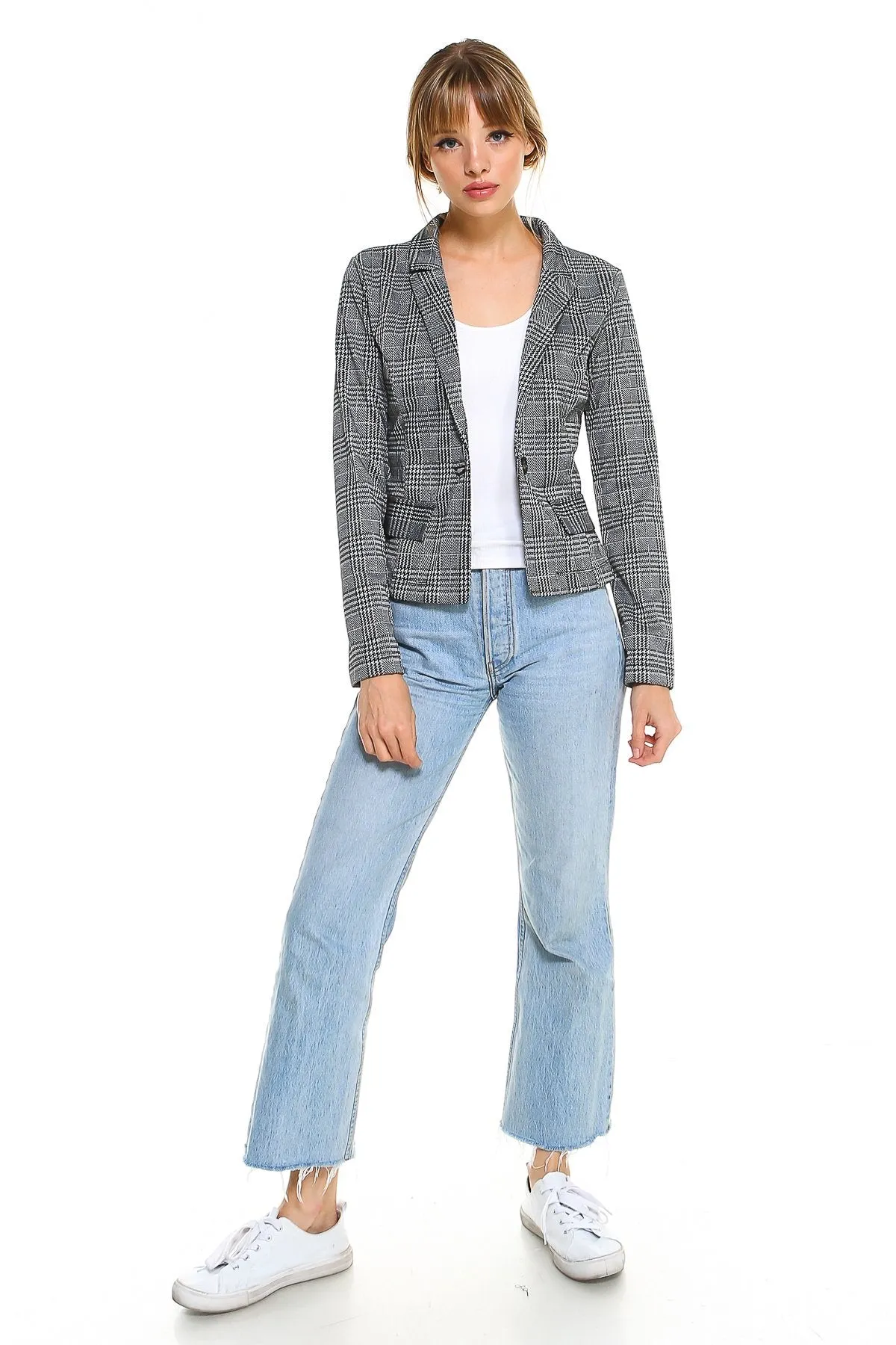 On Point Plaid Blazer | CozyCouture®