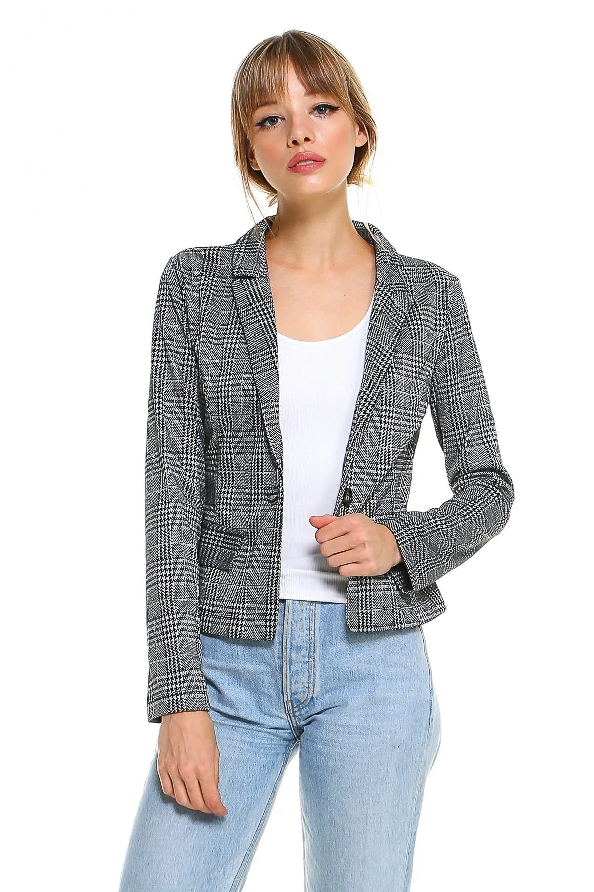 On Point Plaid Blazer | CozyCouture®