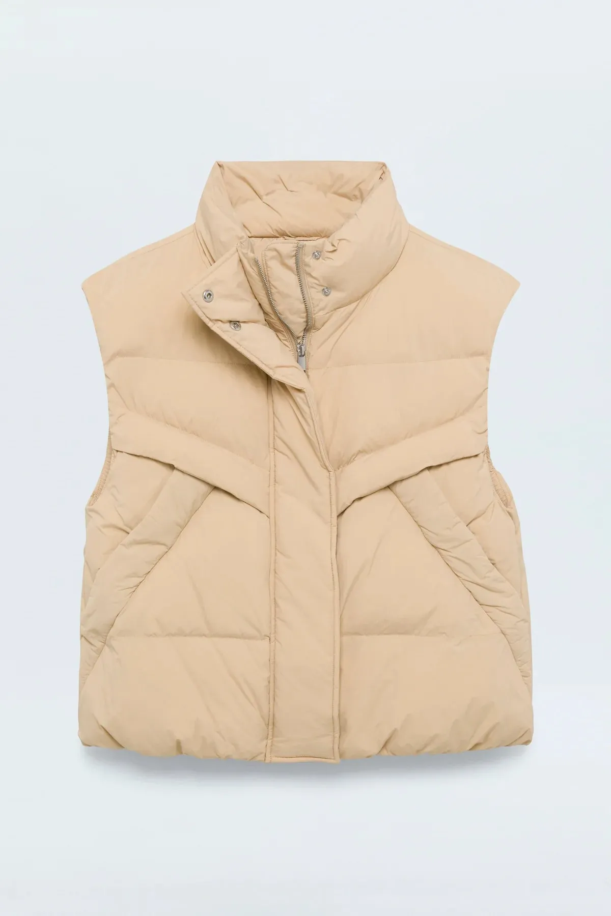 Pistola Joss Quilted Puffer Vest in Warm Sand