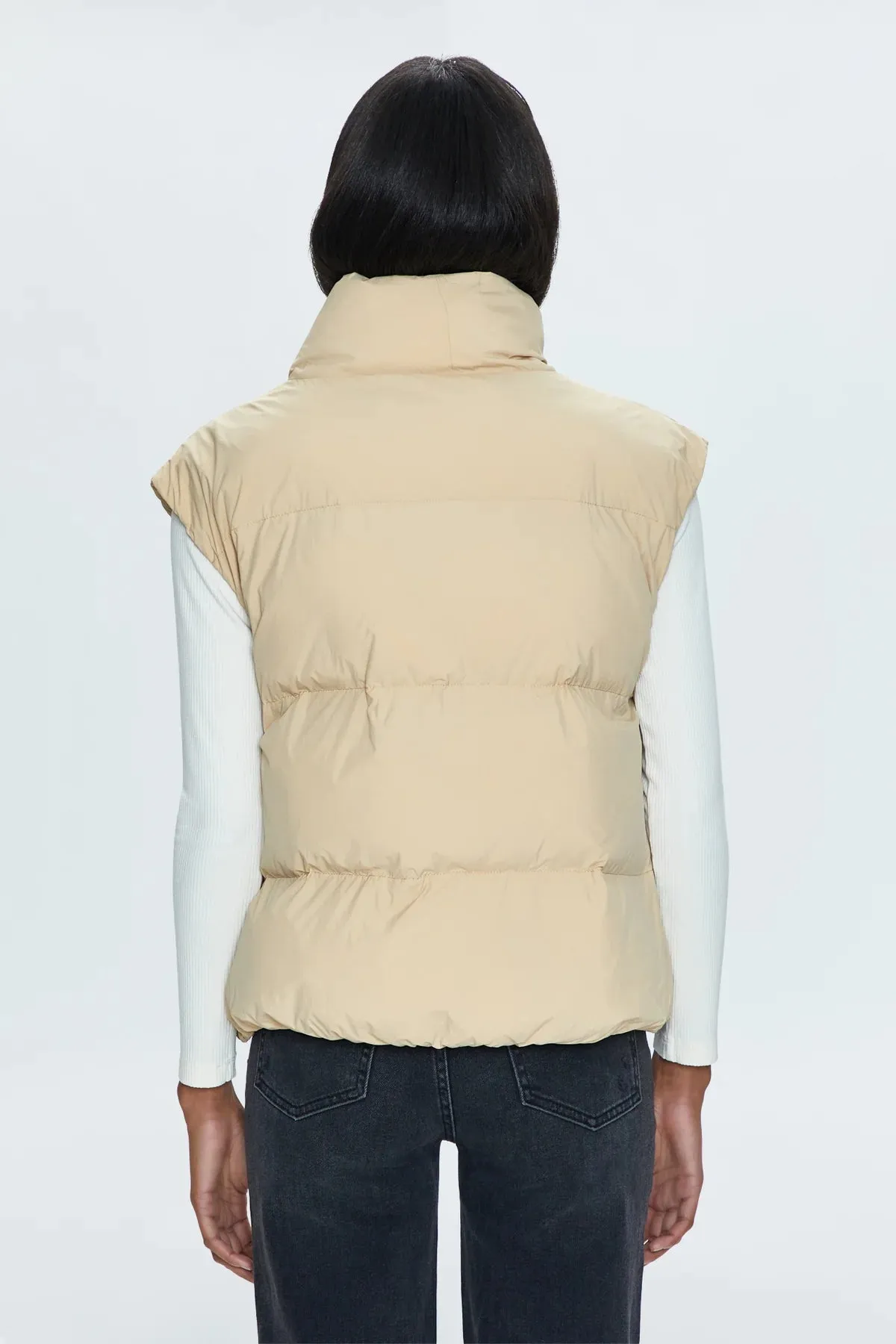 Pistola Joss Quilted Puffer Vest in Warm Sand