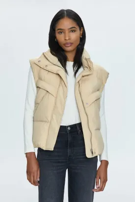 Pistola Joss Quilted Puffer Vest in Warm Sand