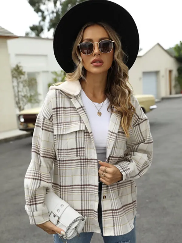 Plaid Shacket for Urban Adventures - Hooded Shirt Jacket