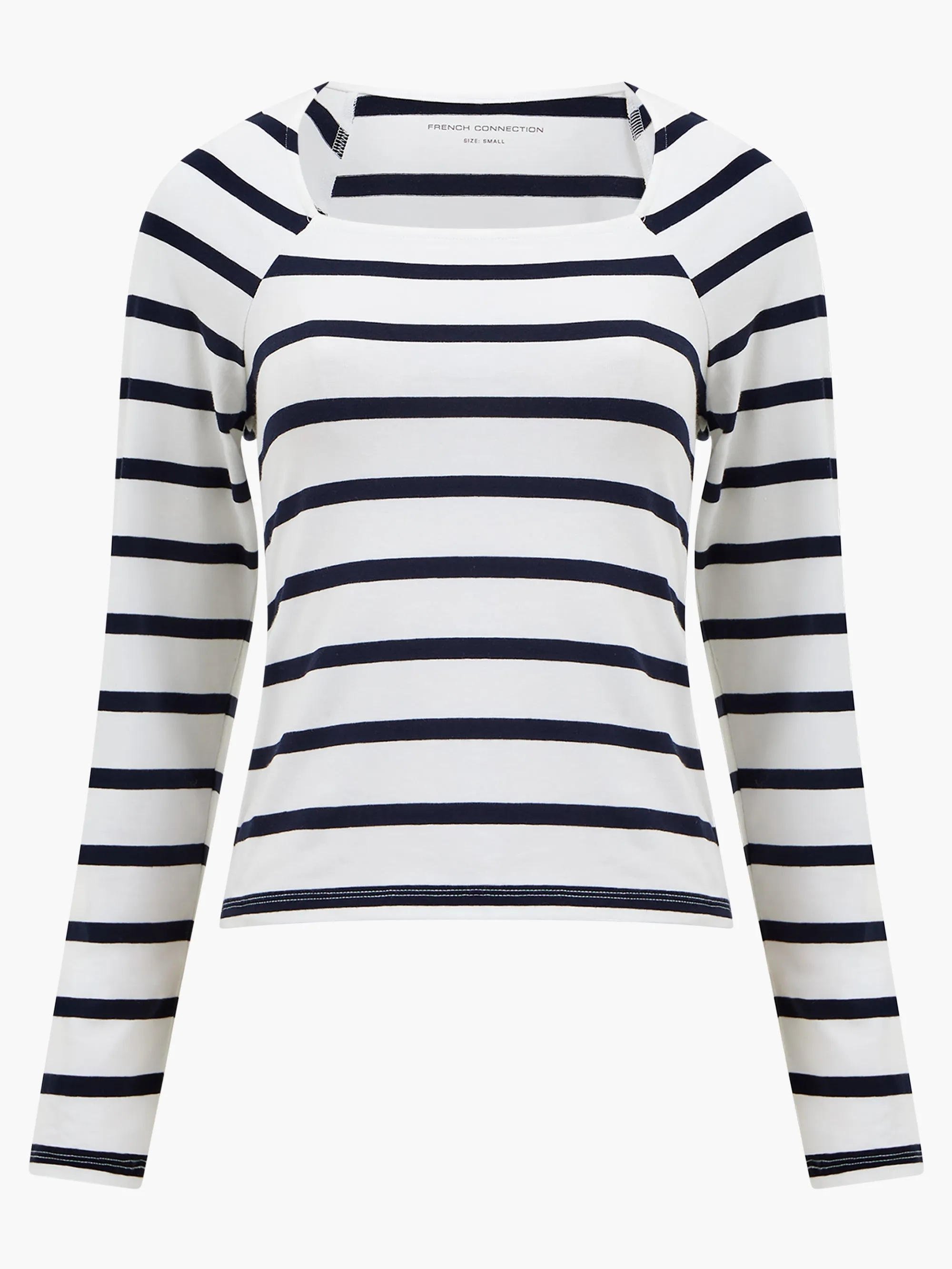 Rallie Stripe Square Neck Long Sleeve Top