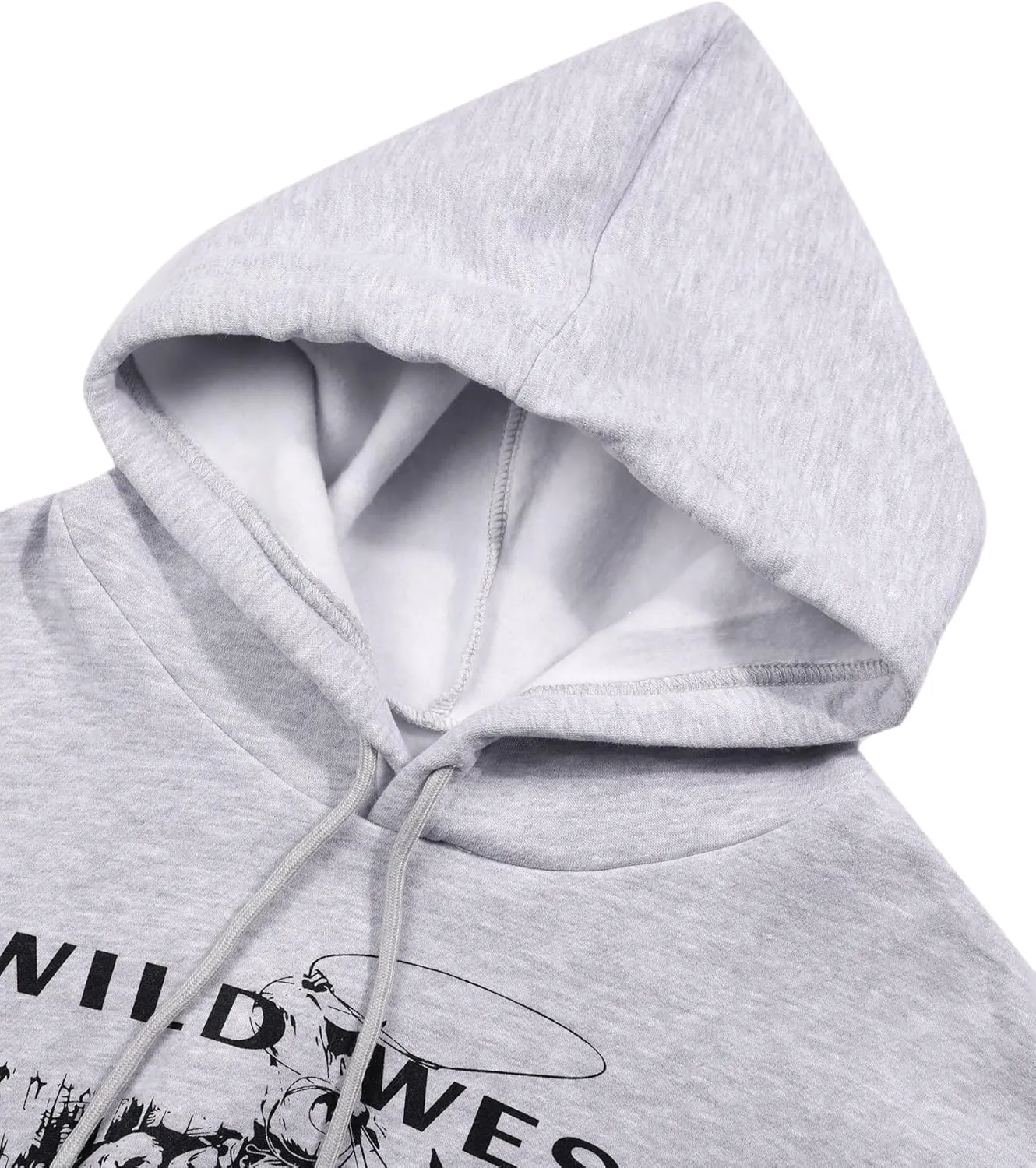 Remidoo Womens Hoodie Fleece Long Sleeve Crop Top Sweatshirt Casual Graphic Pullover