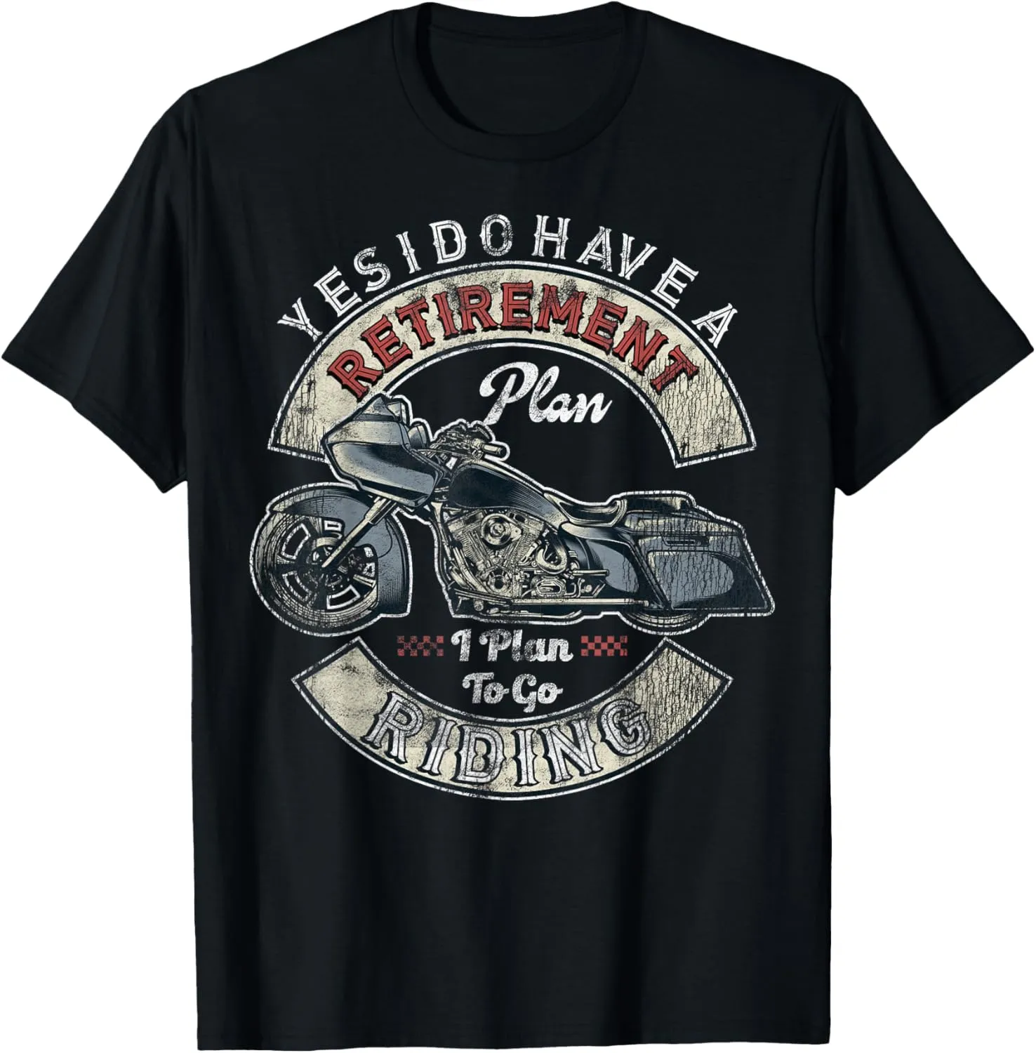 Retirement Plan To Go Riding Gift Motorcycle Riders Biker T-Shirt