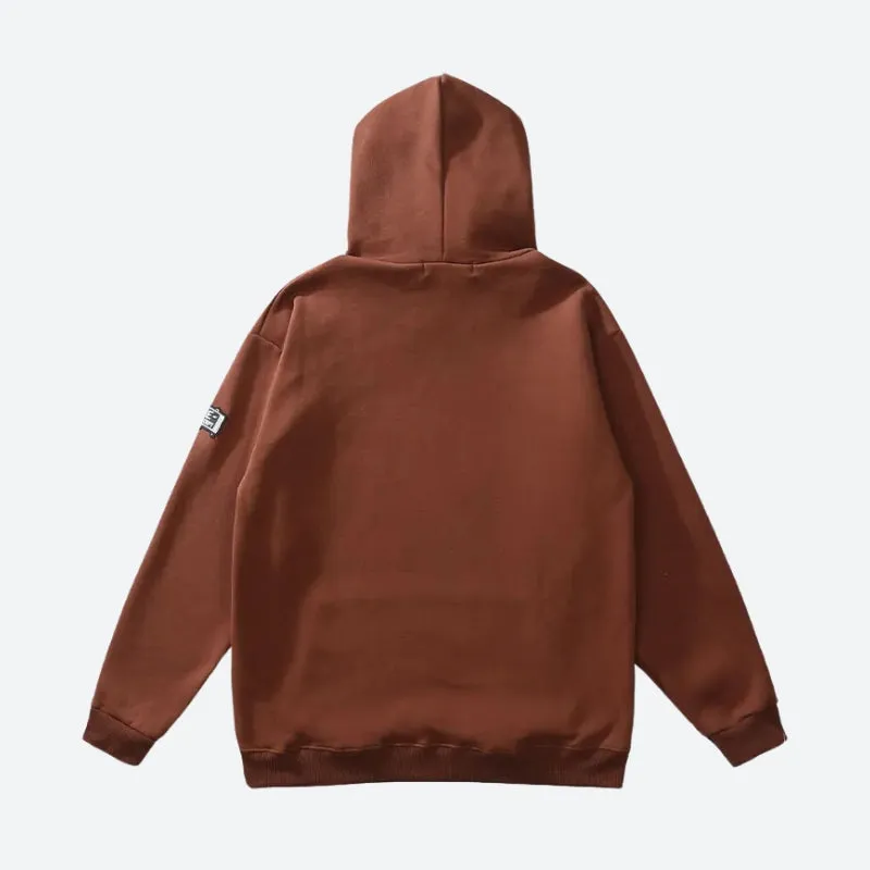 Riolio - Skeleton Patch Hoodie - chill guy 90s fashion mens fashion