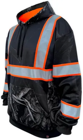 SafetyShirtz Men's SS360 ANSI Type-O Stealth Graphic Hoods and Zip Ups