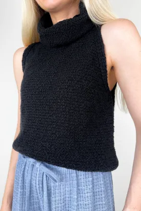 Selma Mock Neck Knit Sweater Top