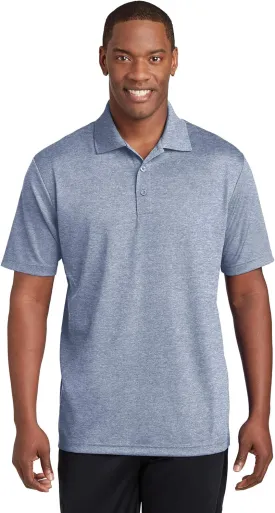 SPORT-TEK PosiCharge RacerMesh Raglan Heather Block Polo ST641