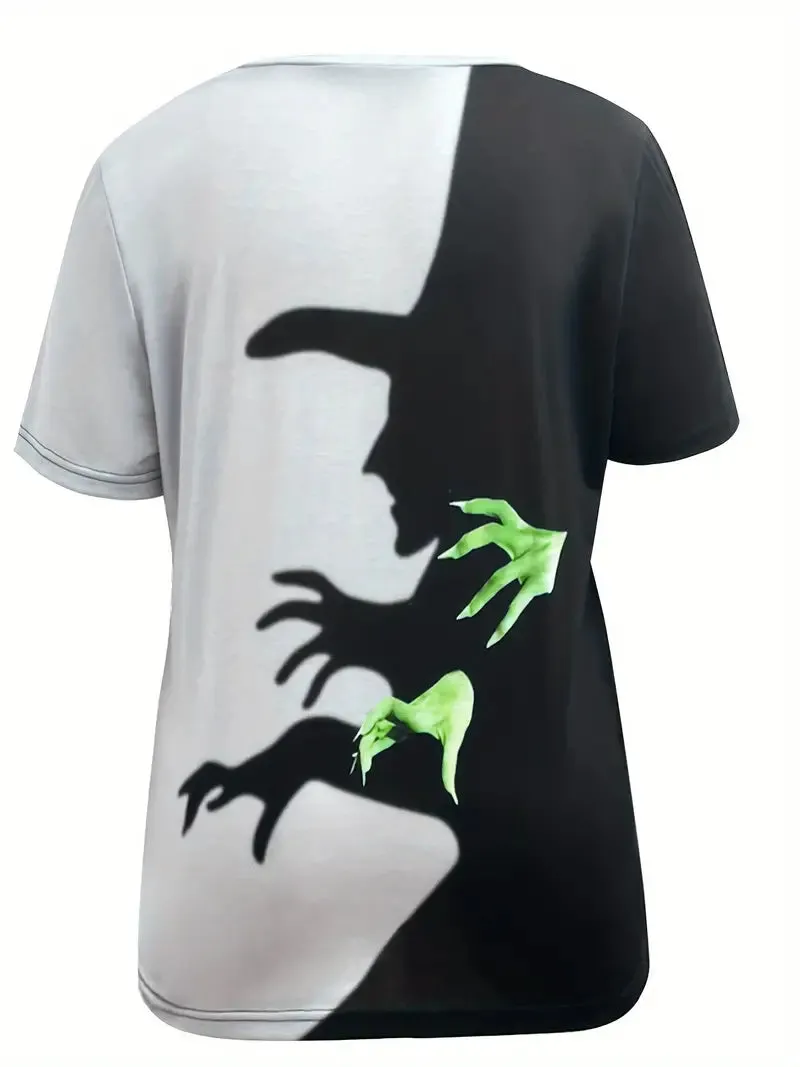 Temu Witch Print T-Shirt