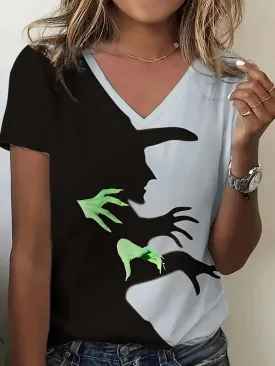 Temu Witch Print T-Shirt